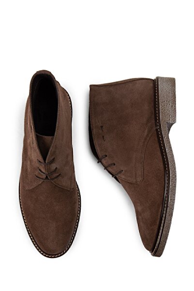 Deery Hakiki Süet Kahverengi Kadın Bot