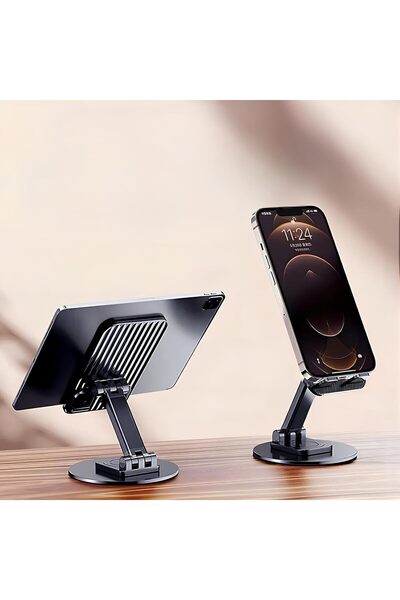 CENTER STORE Telefon Tutucu Katlanabilir Tablet Tutucu Masa Üstü Metal  Ayaklı Tablet Standı