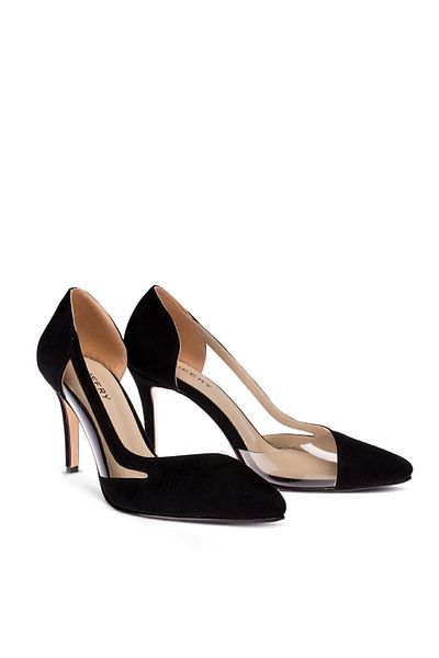 Deery Black Suede Women's Stiletto