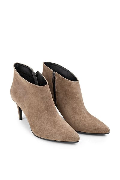 Deery Γνήσιες γυναικείες μπότες Suede Mink Color