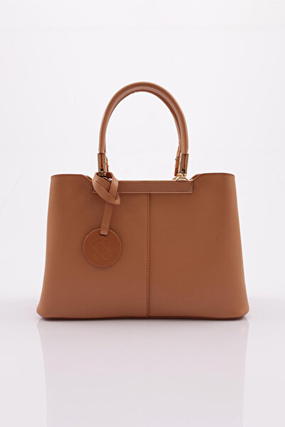 DGN Γυναικεία τσάντα Camel Classic με μεταλλική λαβή - 15672856