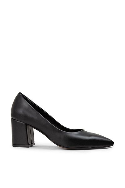 Deery Black Casual Heeled Women's Shoes
