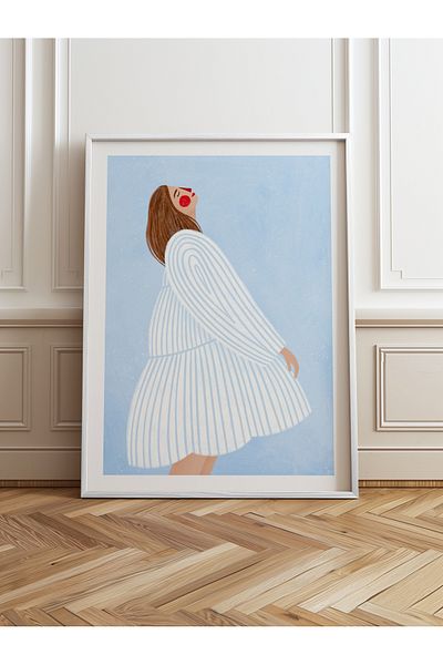 HOMEPACK Pictură cu un singur cadru din lemn Pictură poster dintr-o bucată TK/848
