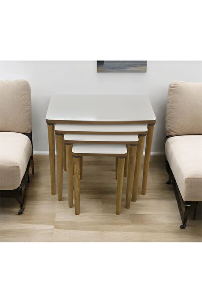 ES zigon sehpa 4 lü ahşap ES klasik