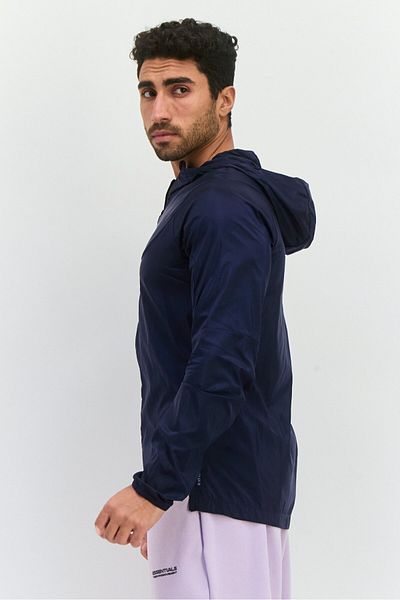 adidas Men Sportswear Fit Long Sleeve Running Jackets, Navy