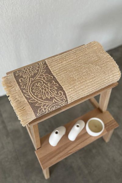 Sevim Extra Soft and Strong Bamboo Towel - Cappuccino - 70X140 cm