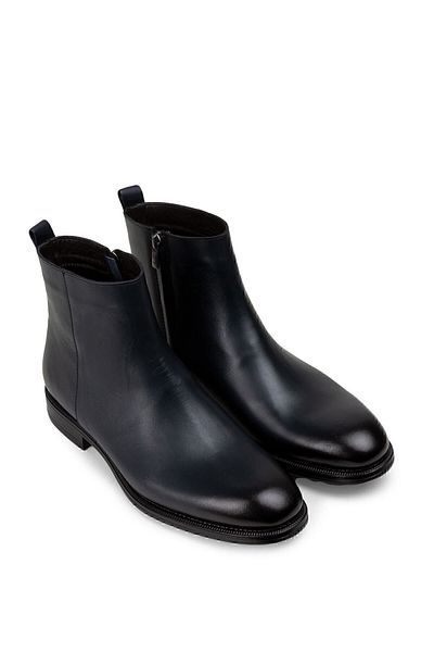 Deery Ανδρικές μπότες από γνήσιο δέρμα Navy Blue