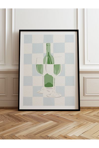 HOMEPACK Pictură cu un singur cadru din lemn Pictură poster dintr-o bucată TK/845