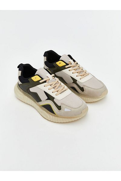 LC Waikiki Lcw Steps Beige Lace-Up Men's Sneakers