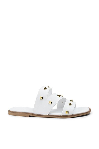 Deery White Troc Women's Slippers