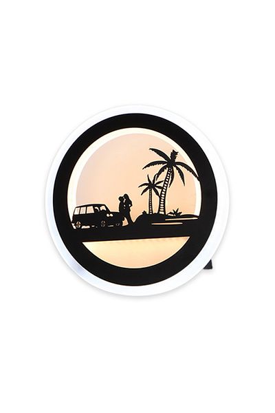 sharpdo LED Wall Lamp For Bedroom and Living Room Can Be Dimmed In Three Colors 30*30CM