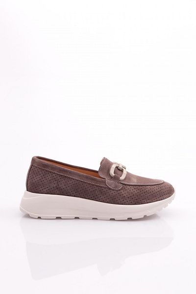 DGN Γυναικεία Loafer Παπούτσια Γνήσιο Δερμάτινο Mink Suede 533292678