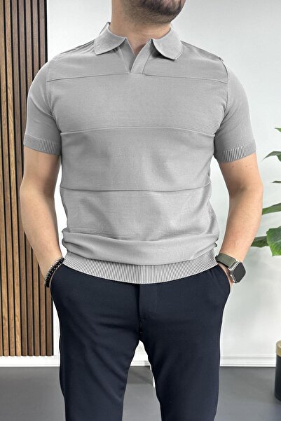 Edwox Tricou Gri pentru bărbați Hot Block