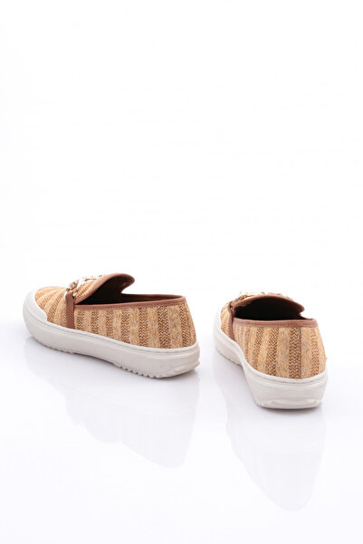 DGN Жіноче взуття з металевими аксесуарами, нюдовий колір, плетене 26234842131172322