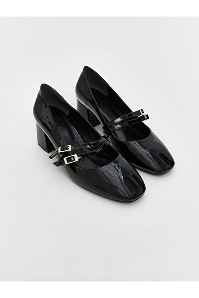 LC Waikiki Koor Black Square Toe Women's Heeled Shoes