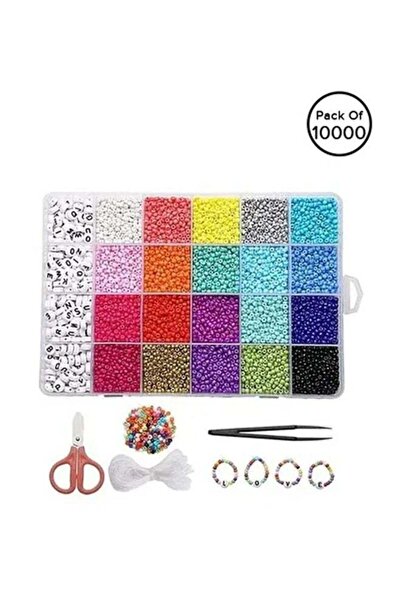 Yelajoy 10000-Piece  DIY Colourful Gemstone Bracelet Beads Set, With A-Z Alphabet, exquisite, for crafts