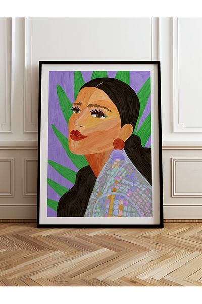 HOMEPACK Pictură cu un singur cadru din lemn Pictură poster dintr-o bucată TK/854