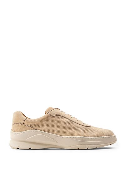 Deery Γνήσια Suede Beige Sneaker Ανδρικά Παπούτσια