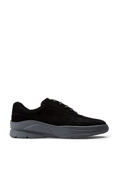 Deery Γνήσια Suede Black Sneaker Ανδρικά Παπούτσια