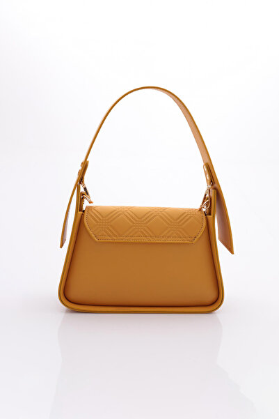 DGN Kadın Kolonlu Büyük Saplı Çanta Hardal 7153555