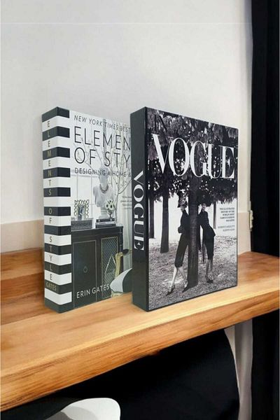 BayCazip Decorative Book Look Box Set of 2 Decorative Book Looking Box