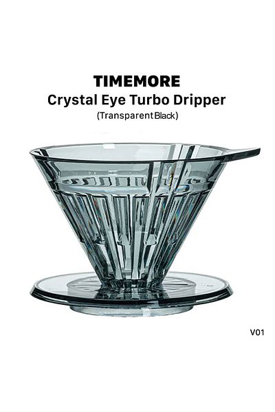 Timemore Crystal Eye Turbo 01 PCTG | Transparent Black