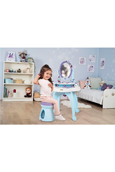 Cici Oyuncak Kız Çocuk Makyaj Güzellik Salonu Frozen Elsa Anna 2 In 1 Aksesua...