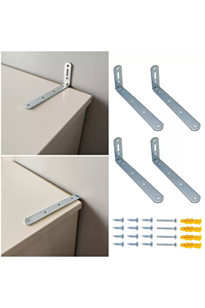 k karaaliler Deprem Güvenliği Dolap Sabitleme Seti 16x52x100mm - Mobilya Gard...