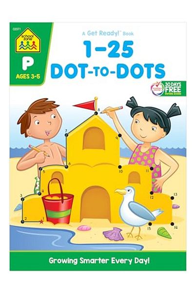 School Zone Publishing 1-25 نقطة إلى نقطة