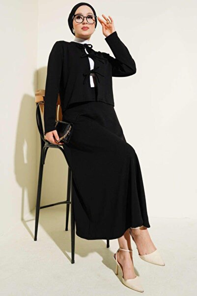 YILMAZBARMAZ γυναικείο κοστούμι διπλό με κορδόνι μπροστά