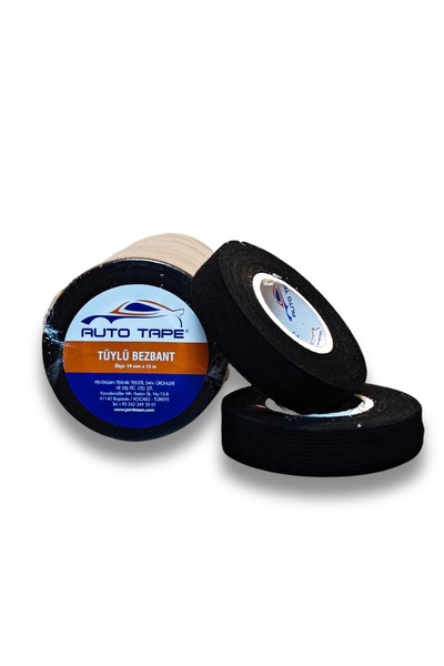 Özgü Otomotiv BEZ BANT İZOLASYON BANDI TÜYLÜ BEZ BANT YANMAZ TESİSAT BANDI 15...