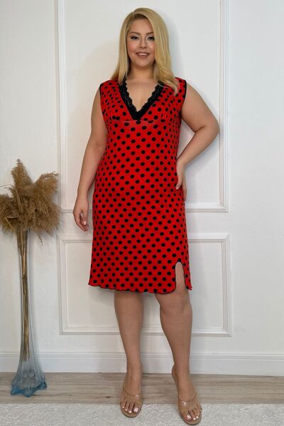 tarzımsüper Women's Plus Size Comfort Model Cotton Nightgown