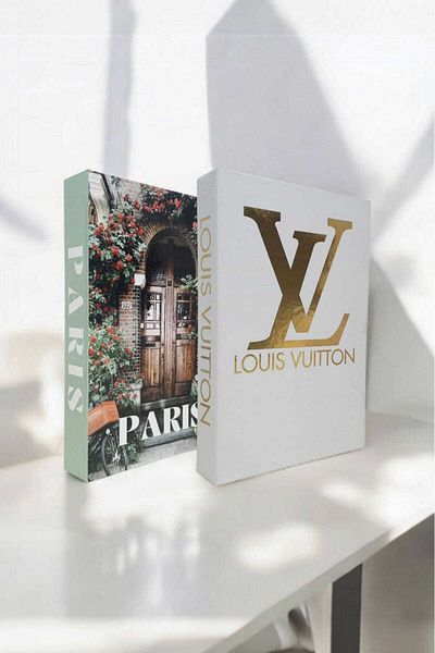 BayCazip Decorative Book Look Box Set of 2 Decorative Book Looking Box
