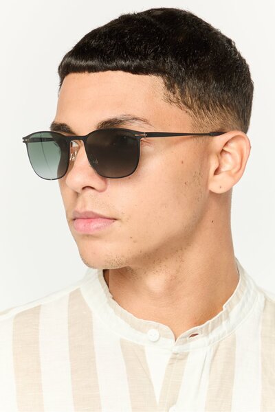 BOSS Pánské sluneční brýle BOSS 1247/S Square, černé