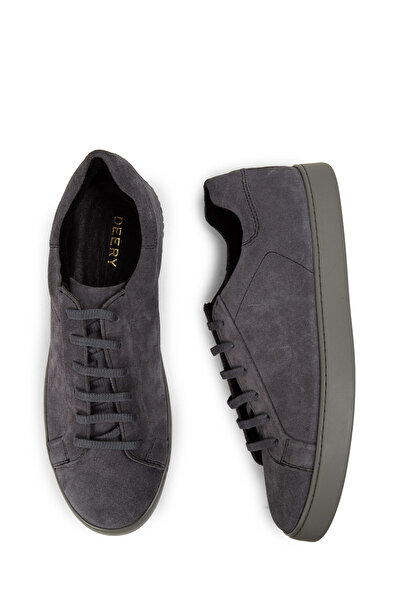 Deery Hakiki Süet Gri Erkek Sneaker Ayakkabı