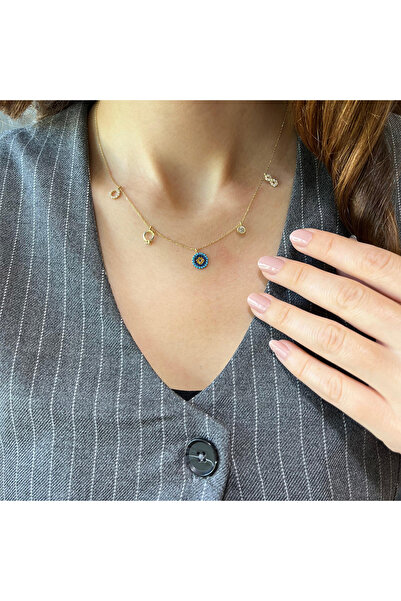 Lilarote Pırlanta Şans kolyesi  halka, tektaş, nazar, sonsuzluk, tektaş yüzük