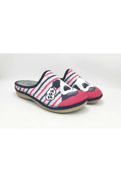 Tigerline Γυναικείες παντόφλες για το σπίτι Ms254 Panda Velvet printed House Slippers