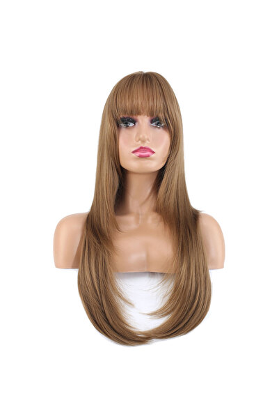Generic Brand Layered Cut Perçemli Straight Fiber Synthetic Long Size Wig / B...