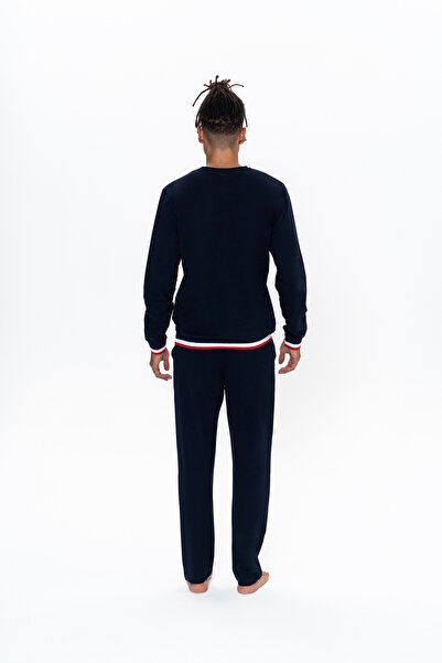 U.S. Polo Assn. U.S. Polo Assn. Erkek Lacivert Kutulu Çeyizlik Pijama Takımı - BCP1.18N92S0X