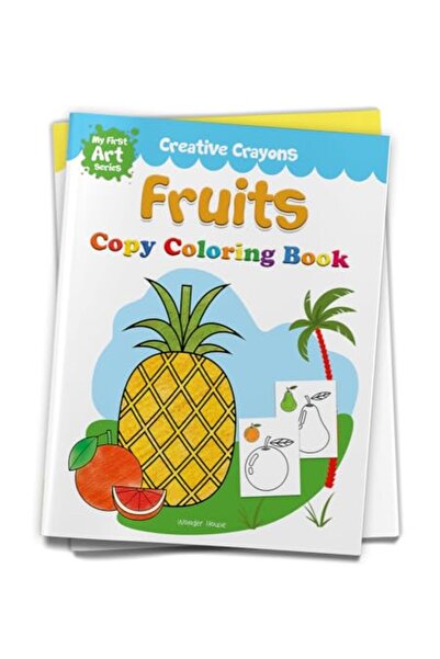 Wonder House Books كتاب تلوين الفواكه - سلسلة أقلام التلوين الإبداعية - كتب تلوين نسخ أقلام التلوين