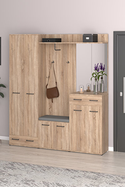 Genel Markalar Sonomo Portmanto Vestiyer Askılık, Aynalı, Ayakkabılık, Dolapl...