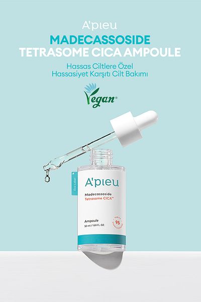 Missha Ampoule with Cica Content for Sensitive and Damaged Skin a'Pieu Madecassoside Tetrasome Cica Ampoule