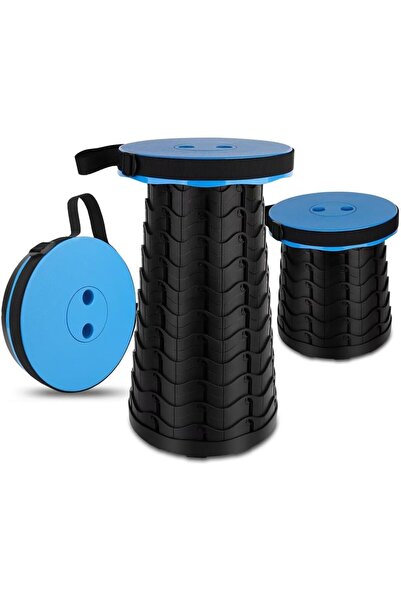 AWH كرسي تخييم محمول قابل للطي ومتطور، قابل للسحب والتعديل، خفيف الوزن (أزرق)