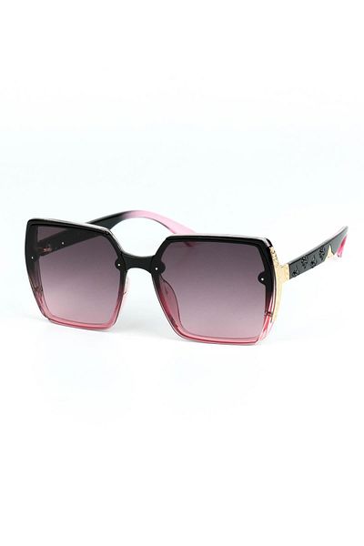 Di Caprio Women's Pink Uv400 Protection Rectangular Model Sunglasses