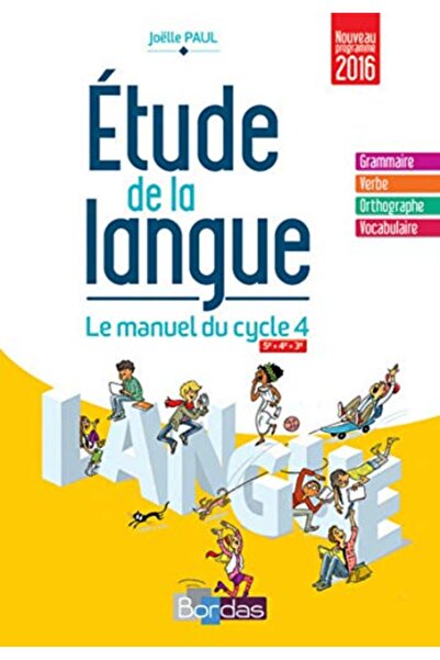 Bordas Etude De La Langue Cycle 4 2016 مانويل إليفي
