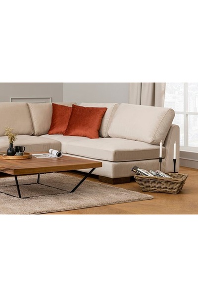 Vivense Tulip Köşe Koltuk, Ekru, Sağ Köşe