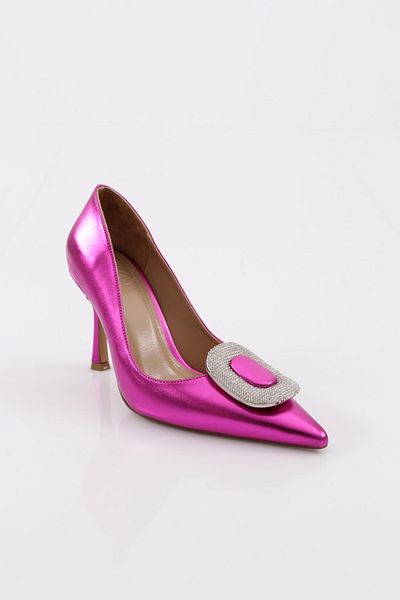 DGN Tocuri de damă fucsia metalice - cu cataramă 101413236