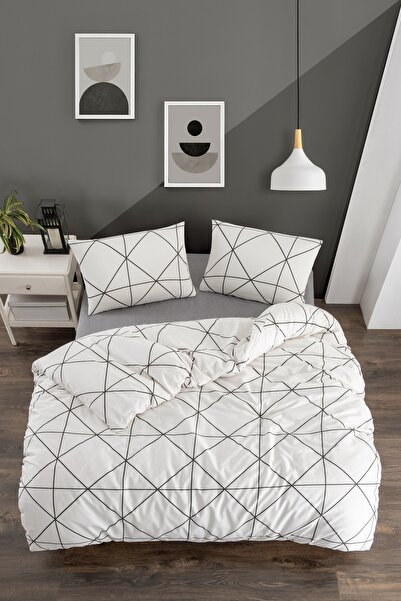 Lydia Home ΣΕΤ ΠΑΠΛΩΜΑΤΟΣ ΠΡΟΣΩΠΙΚΟΤΗΤΑΣ ΓΡΑΜΜΑ ΖΕΥΓΑΡΙΑΣ (200Χ220 ΠΑΠΛΩΜΑ & 2 ΜΑΞΙΛΑΡΟΚΟΥΤΕΣ)