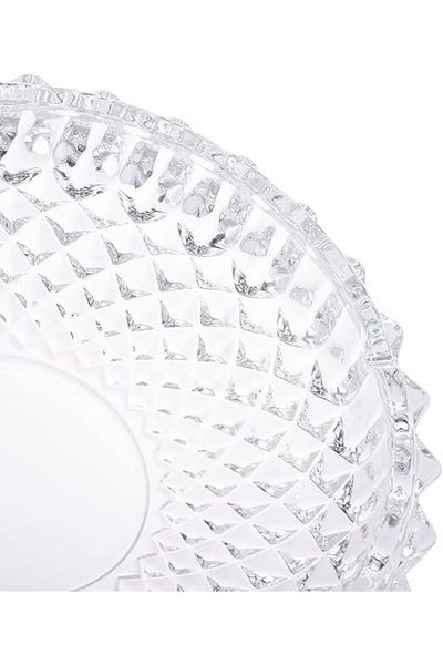 AKDC Glass Ashtray L(19CM) XW(19CM) XH(5CM) Transparent