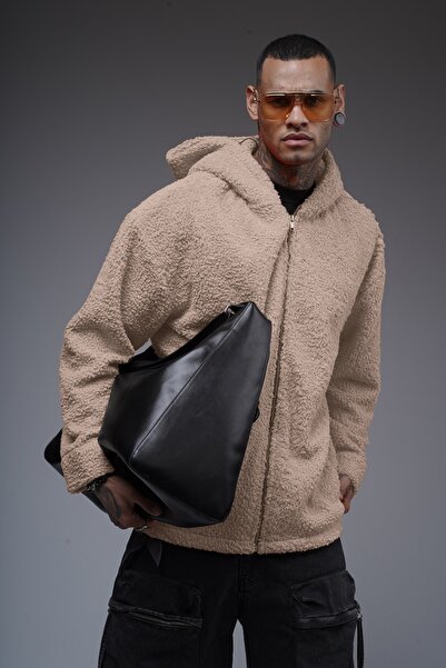 Butik Unisex βελούδινο φερμουάρ με κουκούλα TREND WE